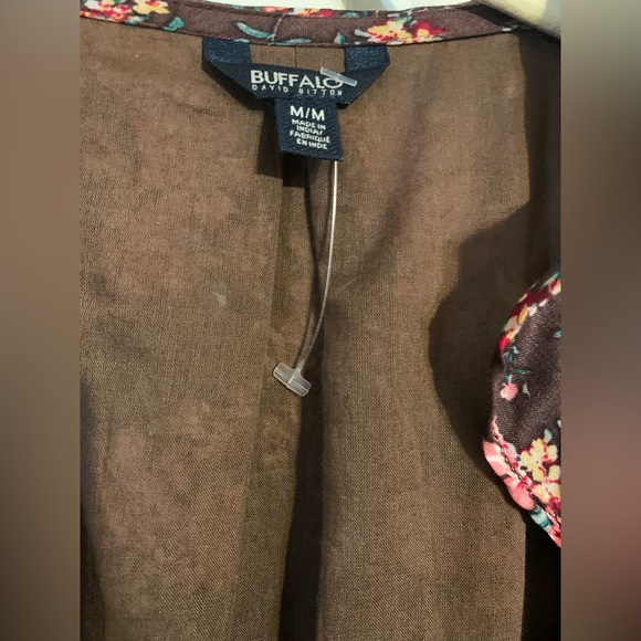 010 Buffalo David Bitton Shauna Pink and Brown Floral Dress NWOT - Picture 4 of 5